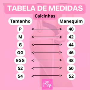 Tabela de medidas